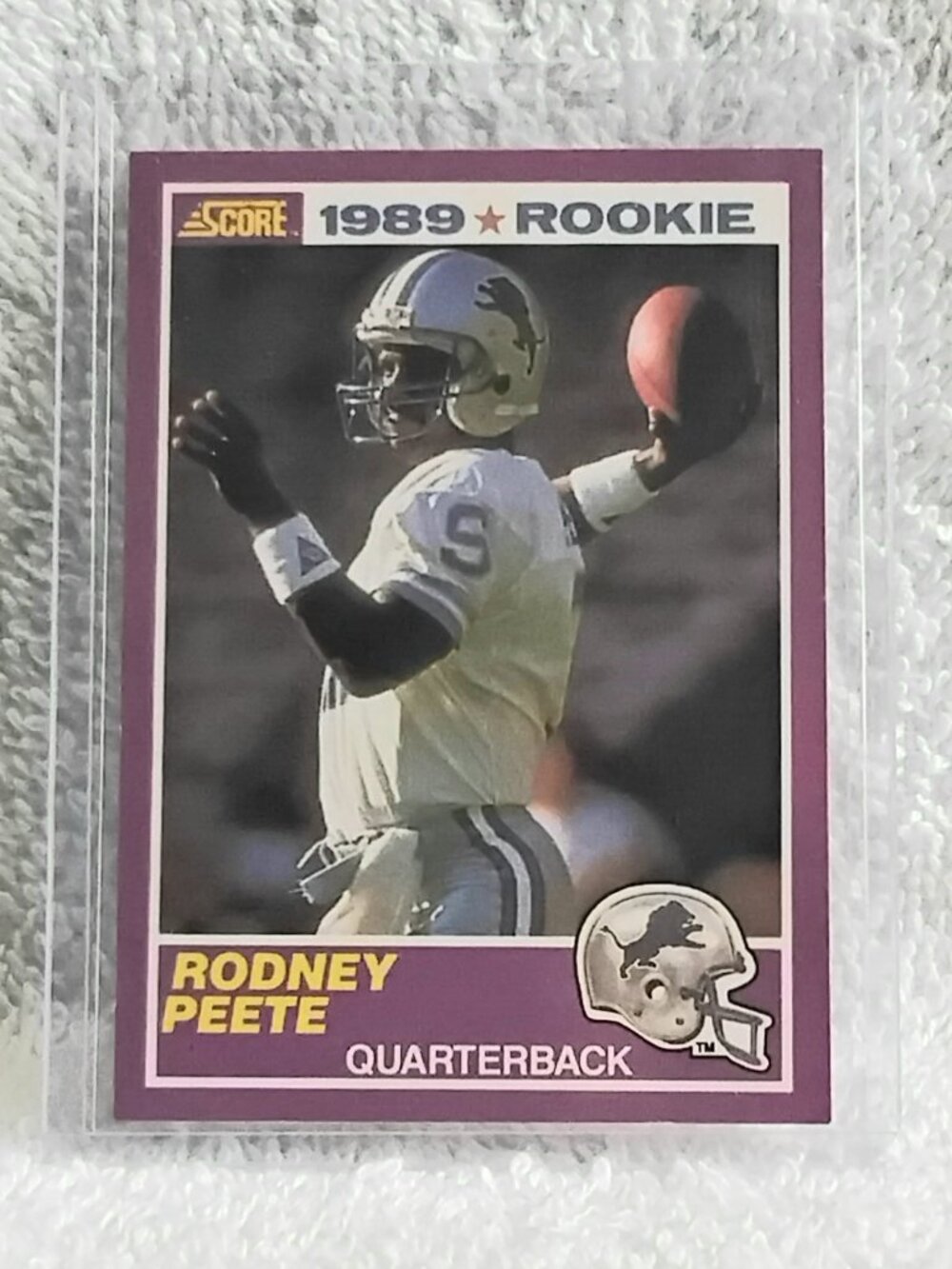 5/$20 Mint 1989 Score Rodney Peete NFL Supplemental 1989 Rookie Card 431S!!
